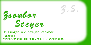 zsombor steyer business card